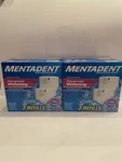 Two Mentadent Advanced Whitening Toothpaste Refreshing Mint 2 Refill Packs. Fixed Price $60.00.