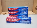Colgate Maxfresh Cool Mint Toothpaste, Travel 1.9 Oz - Pack Of 4. Fixed Price $15.00.