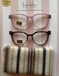 Nicole Miller Soft Square 2 Pack Glasses +2.50 Incl. Woven Case Nwt. Fixed Price $29.50.
