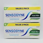 Lot Of 2 Sensodyne Fresh Mint Sensitive Toothpaste, 4 Oz, Tubes Total Exp 9/28. Fixed Price $21.99.