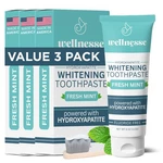 Wellnesse Hydroxyapatite Toothpaste, Fluoride Free, Whitening Rem.... Fixed Price $110.06.
