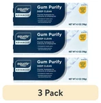 Equate Gum Purify Toothpaste, 3 Pack 4.1 Oz, Deep Clean Compare To Crest. Fixed Price $16.89.