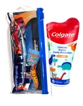 Kids Hot Wheels Toothbrush With Travel Bag + Colgate Toothpaste Tube. Fixed Price $13.50.