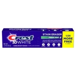 New! Crest 3d White Stain Eraser Fresh Mint Fluoride Toothpaste 2.3oz. Fixed Price $7.99.