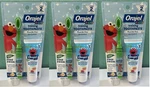 3x Orajel Kids Elmo Training Toothpast For Toddlers Banana Apple 1oz &toothbrush. Fixed Price $17.99.