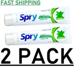 2 Pack - Natural Spry, Fluoride Free Toothpaste, Spearmint, 5 Oz New. Fixed Price $19.81.