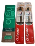 Hello Superfresh Fluoridefree Toothpaste-spearmint & 2 Colgate Toothbrush Bundle. Fixed Price $14.00.