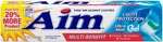 Aim Cavity Protection Toothpaste 5.5 Oz Mint (select Pack). Fixed Price $8.99.
