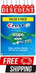 Crest Complete + Scope Outlast Ultra Toothpaste, 6.3 Oz., 5 Pack. Free Shipping. Fixed Price $17.77.