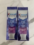 (2) Crest 3d White Radiant Mint Fluoride Anticavity Toothpaste-2.7oz. Exp 04/25. Fixed Price $10.50.
