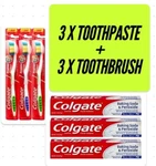 Colgate Toothbrush Premier Clean X3 + Toothpaste W/baking Soda Nib. Fixed Price $16.95.