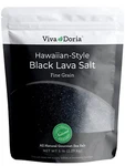 Viva Doria Hawaiian Black Lava Sea Salt, Fine Grain, 5 Lb.. Fixed Price $25.99.