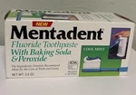 Mentadent Fluoride Toothpaste Cool Mint-baking Soda & Peroxide Dispensers 5.2oz. Fixed Price $34.99.