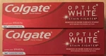 2 Pack Lot Optic White Colgate Toothpaste Stain Fighter Clean Mint Paste 6oz. Fixed Price $10.49.