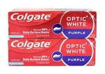 Lot Of 2 Colgate Optic White Purple Whitening Toothpaste Fresh Mint Paste 4.2oz. Fixed Price $12.75.