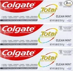 Colgate Total Toothpaste, Clean Mint, Travel Size 0.88 Oz - Pack Of 3. Fixed Price $9.49.