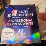 Crest 3d Whitestrips *professional Express White + Whitening Light* Ex 08/27. Fixed Price $43.00.