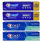 Crest 3d White Whitening Fluoride Anticavity Toothpastes Pasta Dental 2.3oz 4pac. Fixed Price $17.95.
