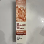 Desert Essence Pink Himalayan Salt Toothpaste 6.25 Ounce Creamy Mint New In Box. Fixed Price $8.00.