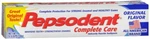 Pepsodent Complete Care Anticavity Fluoride Toothpaste Original 5.5 Oz. Fixed Price $2.89.