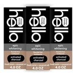 Hello Activated Charcoal Toothpaste, Fluoride Free With 4 Ounce (pack Of 3). Fixed Price $25.43.