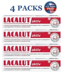 4 Pack Lacalut Aktiv Daily Toothpaste For Bleeding Gums 75 Ml Made In Germany. Fixed Price $51.90.