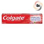 6x Packs Colgate Sparkling White Cinnamint Zing Fluoride Gel Toothpaste 4oz. Fixed Price $23.44.