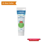 Dr. Brown's Fluoride-free Baby Toothpaste, Safe & Tasty Strawberry For 0-3. Fixed Price $9.89.