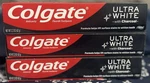 Colgate Ultra White Toothpaste With Charcoal, 2.2 Oz, 3 Pack, Exp. 10/2027. Fixed Price $8.50.