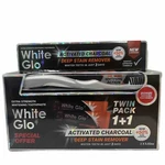 White Glo Activated Charcoal-deep Stain Remove: 2x 5.02 Oz. Twin Pack 1+1 New!. Fixed Price $18.99.