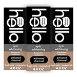 Hello Activated Charcoal Toothpaste, Fluoride Free With 4 Ounce (pack Of 3). Fixed Price $23.70.
