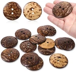 15 Pcs Natural Coconut Shell Buttons, 2 Inch Large Buttons Coconuts Ho. Fixed Price $11.31.