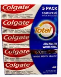 Colgate Total Advanced Whitening Toothpaste, 6.4 Oz, 5-pack. Fixed Price $20.99.