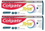 Lot Of 2 Colgate Total Active Prevention Deep Clean Toothpastes 3.3 Oz. Fixed Price $9.99.