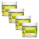 Uncle Harry S Cinnamon Toothpaste, 3 Oz Jar 4 Pack. Fixed Price $54.94.