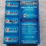 Crest Pro-health Advanced Deep Clean Mint Fluoride Toothpaste 5-pack 5.9 Oz. Fixed Price $19.99.