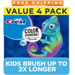 Crest Kid's Advanced Color Changing Toothpaste, Bubblegum, 4.2 Oz., 4 Pk.. Fixed Price $23.70.
