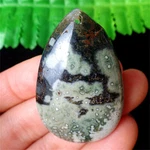 47x32x8mm Natural Old Ocean Jasper Reiki Stone Teardrop Pendant Bead Ea89031. Fixed Price $15.99.