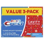 Crest Kid's Cavity Protection Toothpaste, 4.6 Oz (pack Of 3). Fixed Price $8.17.