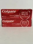Colgate Optic White Stain Fighter Toothpaste Clean Mint 3.8 Oz Teeth Whitening. Fixed Price $10.00.