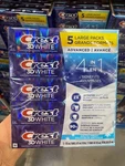 Crest 3d White Advanced, Teeth Whitening Toothpaste Arctic Fresh, 5 X 135 Ml. Fixed Price $48.70.