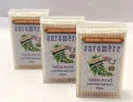 Auromere Toothpicks Neem Picks 100 Count 3 Pack Birch Wood Ayurvedic Healthy Gum. Fixed Price $9.88.