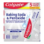 Colgate Baking Soda Peroxide Toothpaste 5 Pack X 8 Oz Whitening Brisk Mint. Fixed Price $12.74.