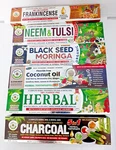 6x Different Variety Of Organic Toothpaste- Al Riyan 100% Natural Fluoride Free. Fixed Price $25.95.