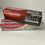 2 Colgate Toothpaste, 1 Total Clean Mint 4.8oz (1) Optic White Charc 4.2oz Exp24. Fixed Price $5.99.
