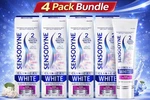 Sensodyne Clinical White Toothpaste 3.4oz 2 Shades Whiter Teeth 4 Pack. Fixed Price $45.99.