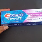 Crest 3d White Radiant Mint Whitening Toothpaste Standard Size 2.4 Oz. Fixed Price $4.00.