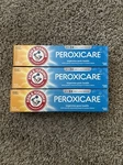 Arm & Hammer Peroxicare Toothpaste Clean Mint 3 Pack 6.0 Oz Each. Fixed Price $14.99.