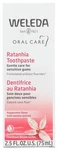 Weleda Ratanhia Toothpaste Oral Care Natural Personal 2.5 Fl. Oz. Fixed Price $14.99.