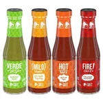 Taco Bell Sauces Variety 4 Pack 7.5oz Bottles Fire Hot Mild Verde Condiments. Fixed Price $21.79.